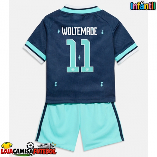 Camisa de Futebol Alemanha Nick Woltemade #11 Equipamento Secundário Infantil Mundo 2026 Manga Curta (+ Calças curtas)